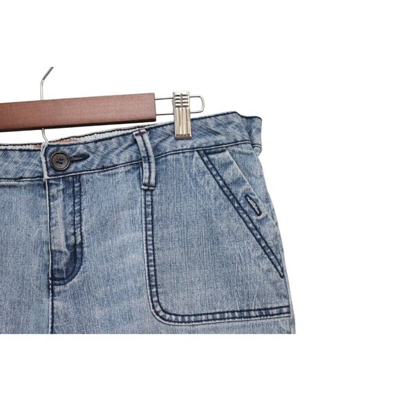 Vintage Y2K No Boundaries Jeans Size 15 Wide Leg Mid Rise Light Wash Denim - Picture 6 of 11